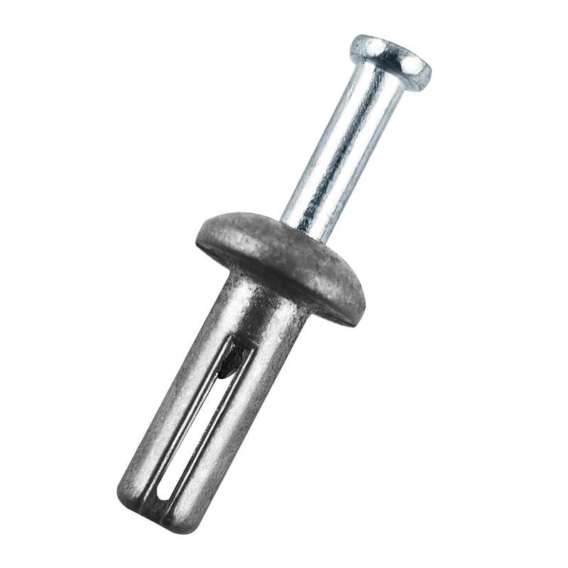 ALLOYPRO 1/4" x 3/4" Hammer Drive Nail-in Anchors 50 Pack – Cement Wall Anchors for Concrete Brick Block – Zinc Plated Masonry Fasteners for Electrical Boxes, Brackets, Frames - Image 1